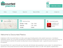Tablet Screenshot of discounted-plastics.com